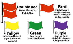 Beach Safety Warning Flags
